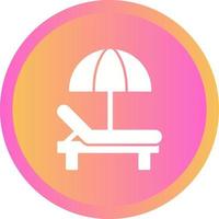 Sunbed Vector Icon