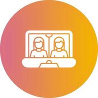 Online Meeting Vector Icon