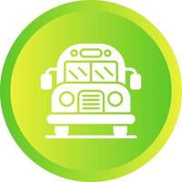 icono de vector de autobús escolar