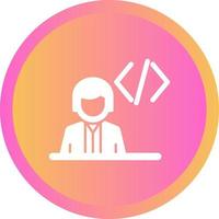 icono de vector de programador