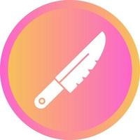 Knife Glyph Round Circle Icon vector