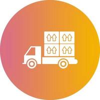 Loaded Truck Vector Icon