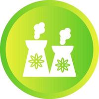 Nuclear Plant Vector Icon