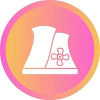 Nuclear Plant Vector Icon