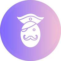 Pirate in Hat Vector Icon