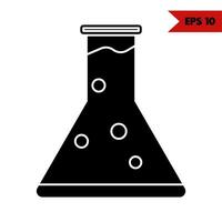 Illustration of laboratory glyph icon vector
