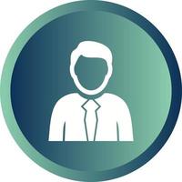 Beautiful Businessman Vector Glyph Icon