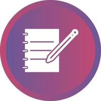 Notebook and Pen Vector Icon