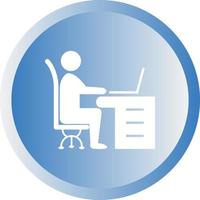 Beautiful Workplace Vector Glyph icon