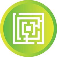 Beautiful Maze Vector Glyph icon