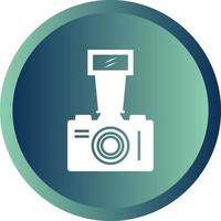 Beautiful Old Video Camera Glyph Vector Icon