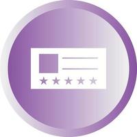 Beautiful Vip Card Glyph Vector Icon