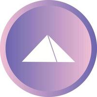 Beautiful pyramid Glyph Vector Icon