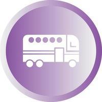 Beautiful Bus Vector Glyph Icon
