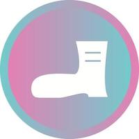 Beautiful Long Boot Glyph Vector Icon