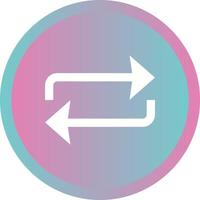 Beautiful Repeat Glyph Vector Icon