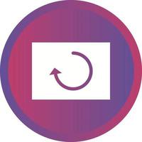 Beautiful Reload Glyph Vector Icon