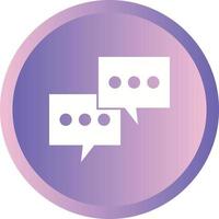 Beautiful Conversation Glyph Vector Icon