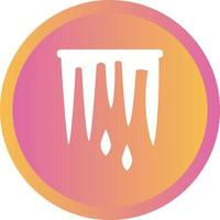 Beautiful Icicle Glyph Vector Icon