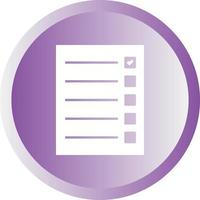 Beautiful Quiz Glyph Vector Icon