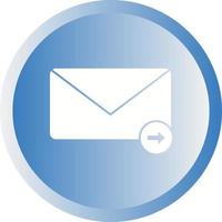 Beautiful Sending Message Glyph Vector Icon