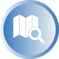 Beautiful Search maps Vector Glyph icon