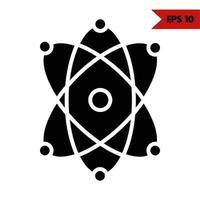 Illustration of science glyph icon vector