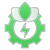 icono de energía limpia, adecuado para una amplia gama de proyectos creativos digitales. vector