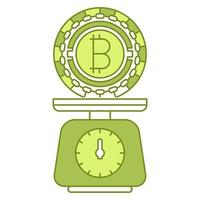bitcoin balance price icon, suitable for a wide range of digital creative projects. vector