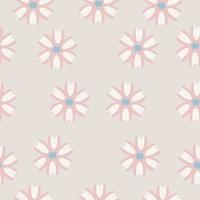 Seamless pattern with pastel colors on a pink background in vector for printing on fabric, packaging paper