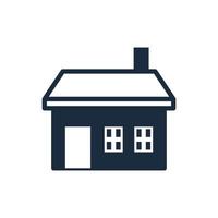 Home icon. Thin outline shape of house vector. vector