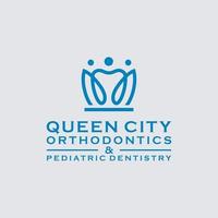 premium dental logo design. royal crown dental vector