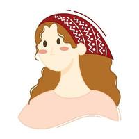 Cute Woman Character vector