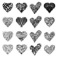 Line art of Hearts vector