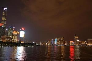 Night view of Shanghai, China photo