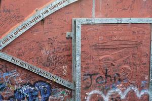 Peace Wall, that separate catholics and protestants photo