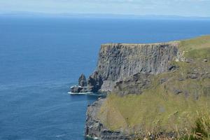 Moher cliffs and atlantic ocean in Ireland photo