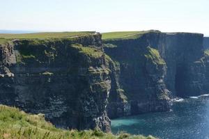 Moher cliffs and atlantic ocean in Ireland photo