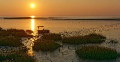 Evening in East Frisia,North Sea,lower Saxony,Germany photo