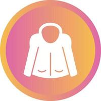Beautiful Jacket Glyph Vector Icon