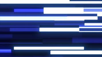 linhas de energia futuristas azuis brilhantes abstratas e listras mágicas de alta tecnologia voando horizontalmente. fundo abstrato. vídeo em 4k de alta qualidade, design de movimento video