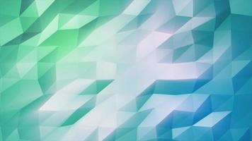 Abstract moving triangles green low poly digital futuristic. Abstract background. Video in high quality 4k, motion design