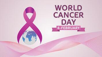 World Cancer Day Template vector