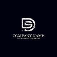 Initial Letter DS logo design vector, best for business logo brand vector