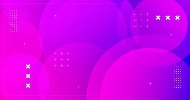 Abstract purple background with gradation wave circles vector