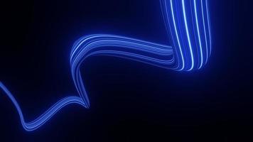 3d render motion line of speed and power or light trails. High-speed light with curve movement beam. 5G Technology fast and futuristic background. Abstract motion blur. photo