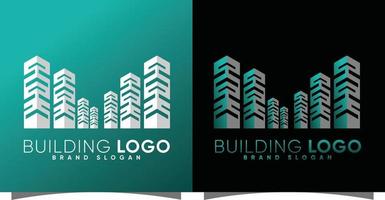 Building logo with creative modern syle Premium Vector