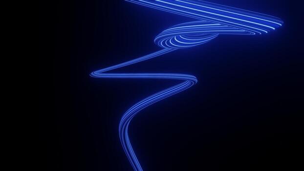 3d render motion line of speed and power or light trails. High-speed light with curve movement beam. 5G Technology fast and futuristic background. Abstract motion blur. photo