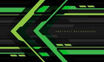 Abstract green cyber arrow direction geometric design modern futuristic technology background vector