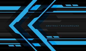 Abstract blue cyber arrow direction geometric design modern futuristic technology background vector